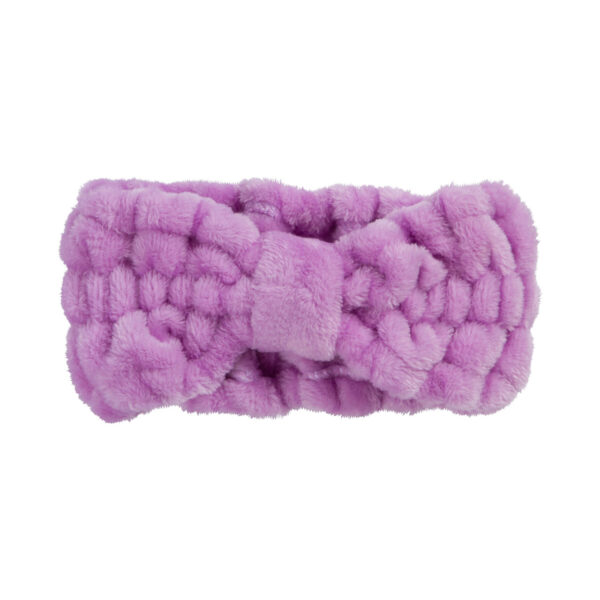 Spa Solutions Plush Headband - Lavender - Image 2