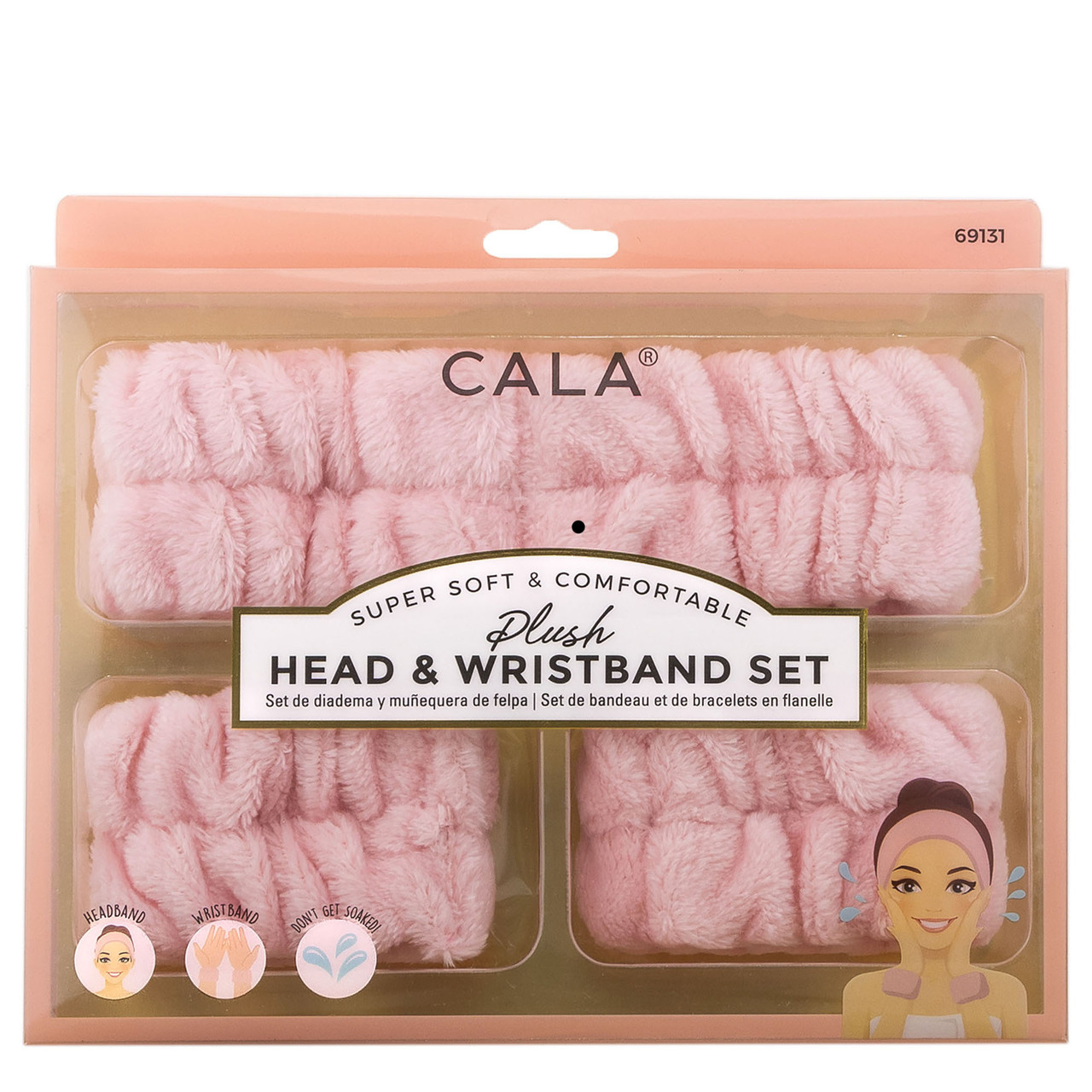 Cala Plush Headband & Wristband Set