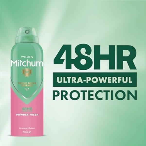 Mitchum Triple Odor Defense Deodorant Spray Powder Fresh - Image 4