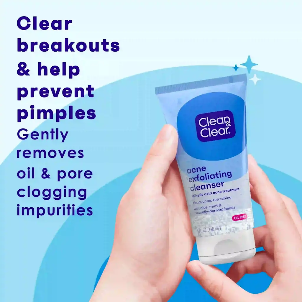 Clean and Clear Acne Exfoliating Cleanser - Image 2
